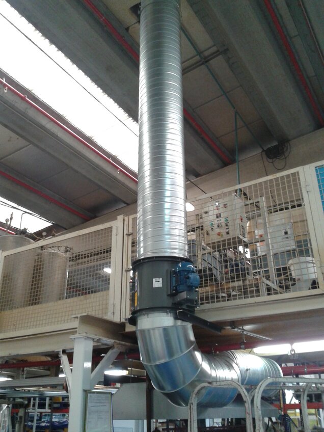 Instalación de extracción hecha a medida